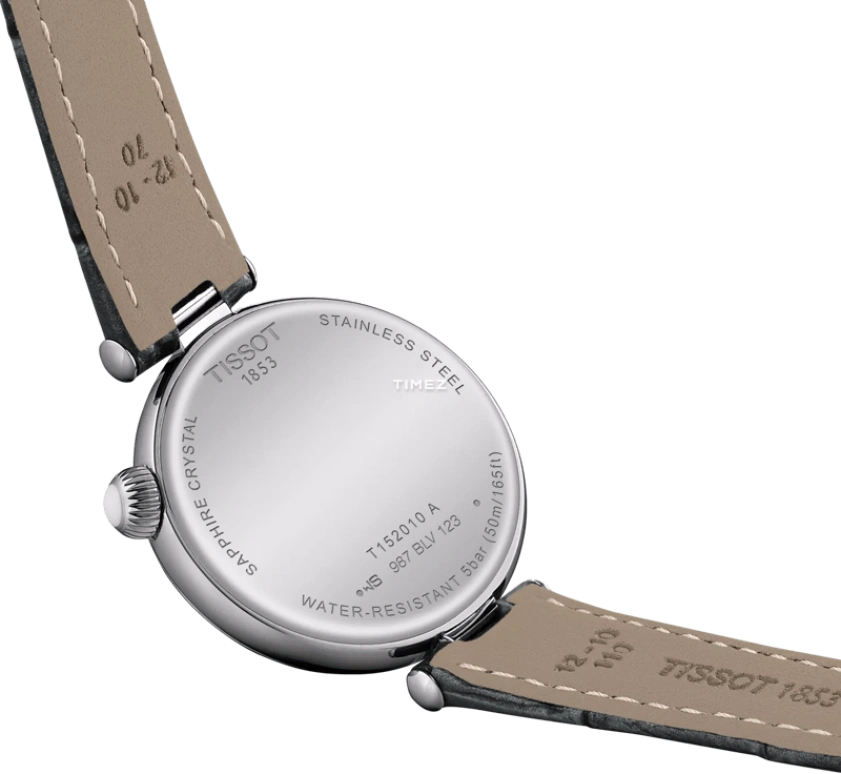 Tissot,Bellissima 28mm,28mm,Stainless Steel,Black,Quartz,Sapphire,Glass,Round,T152,T152.010.16.038.00