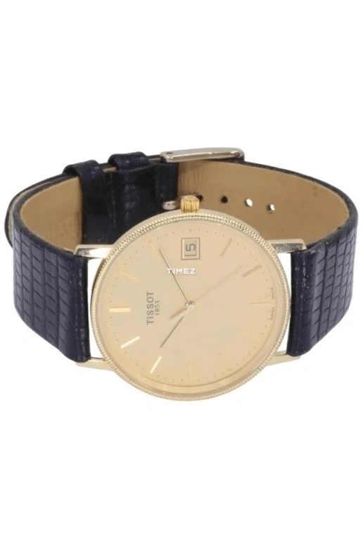 Tissot,T-Gold 33.50mm,33.50mm,Yellow Gold,Champagne,Quartz,Day,Sapphire,Crystal Glass,T71,T71.3.412.21