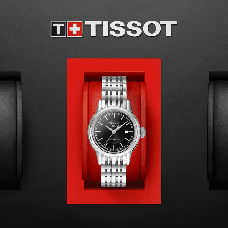 Tissot,Carson 29.50mm,29.50mm,Stainless Steel,Black,Automatic,Date,38hours,T085,T085.207.11.051.00