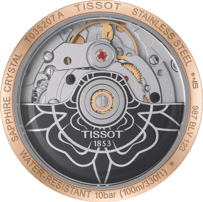 Tissot,Couturier 32mm,32mm,Stainless Steel,Smoky Gray,Automatic,Day,80hours,T035,T035.207.36.061.00