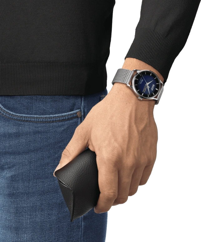 Tissot,Heritage 42mm,42mm,Stainless Steel,Blue,Automatic,Date,Day,T118,T118.430.11.041.00