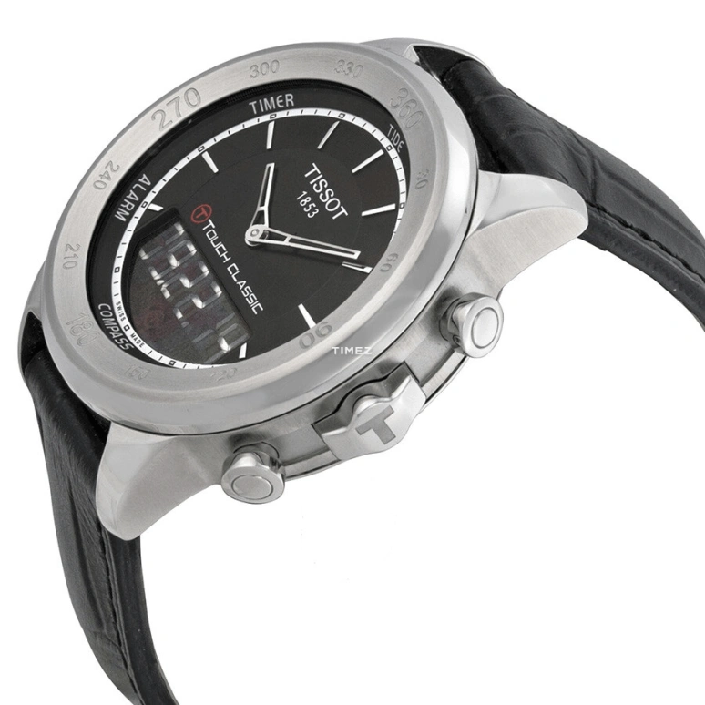 Tissot,Touch 42mm,42mm,Stainless Steel,Black,Quartz,Chronograph,Perpetual Calendar,Month,Date,Sapphire,Crystal Glass,Round,T083,T083.420.16.051.00