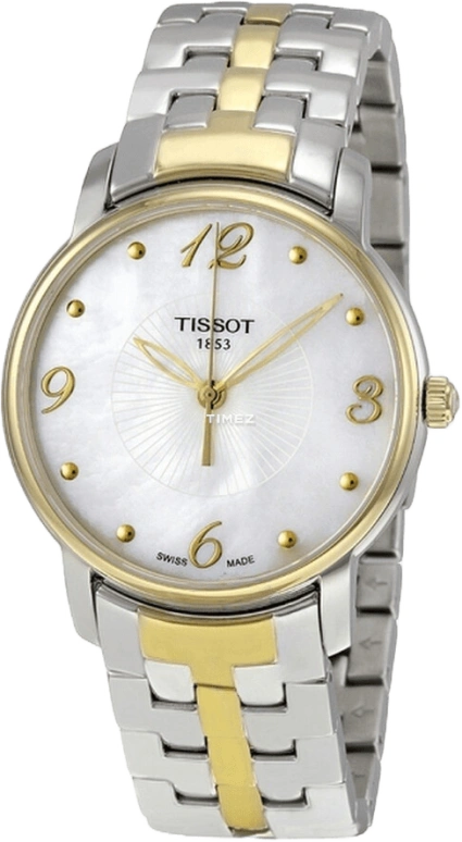 Tissot,T-Lady 38mm,38mm,Stainless Steel,Silver White,Quartz,26280hours,Sapphire,Crystal Glass,T052,T052.210.22.117.00
