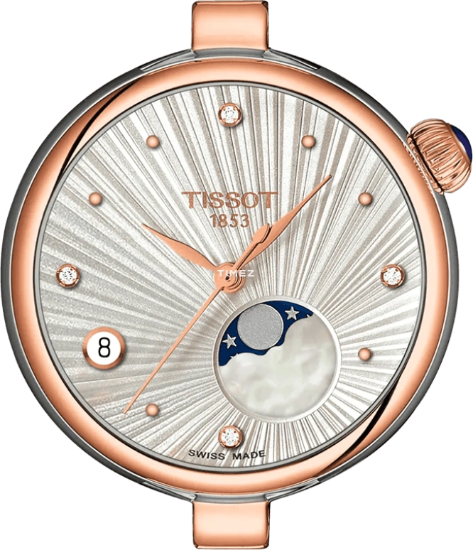 Tissot,Bellissima 29.60mm,29.60mm,Stainless Steel,Silver,Quartz,Moonphase,Day,T152,T152.223.22.036.00