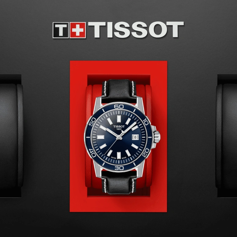 Tissot,Supersport 44mm,44mm,Aluminium,Stainless Steel,Blue,Quartz,Day,Sapphire,Crystal Glass,T125,T125.610.16.041.00