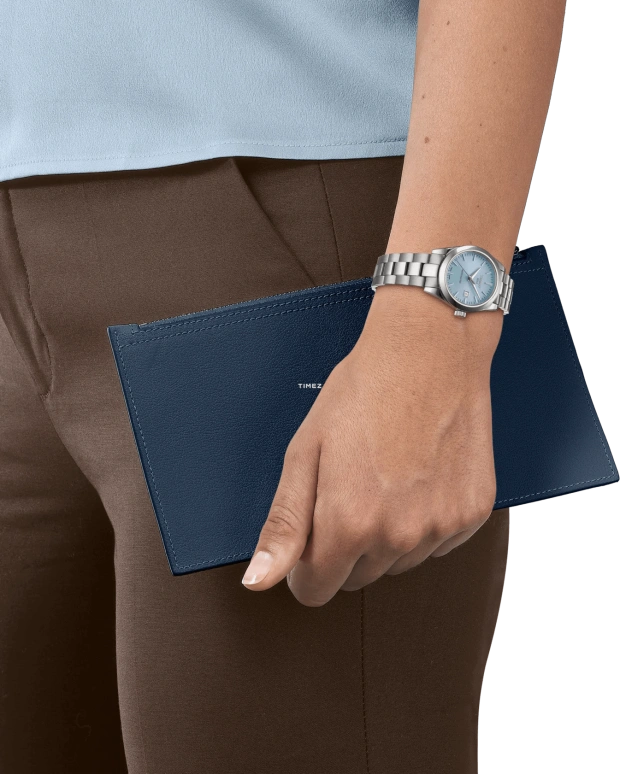 Tissot,T-My Lady 29.30mm,29.30mm,Stainless Steel,Ice Blue,Automatic,Day,Sapphire,Crystal Glass,T132,T132.007.11.351.00