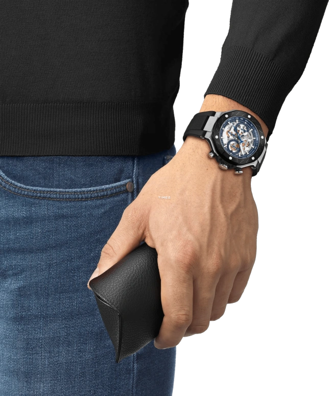 Tissot,T-Race 45mm,45mm,Stainless Steel,White,Automatic,Chronograph,Day,T141,T141.462.27.041.00