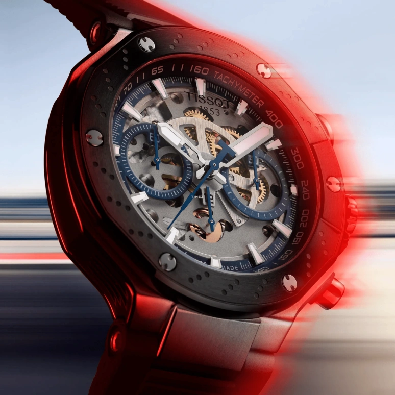 Tissot,T-Race 45mm,45mm,Stainless Steel,White,Automatic,Chronograph,Day,T141,T141.462.27.041.00