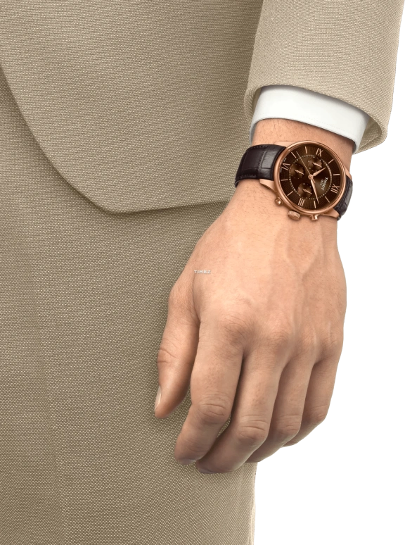 Tissot,Chemin Des Tourelles 42mm,42mm,Stainless Steel,Brown,Automatic,Chronograph,Day,T139,T139.462.36.298.00