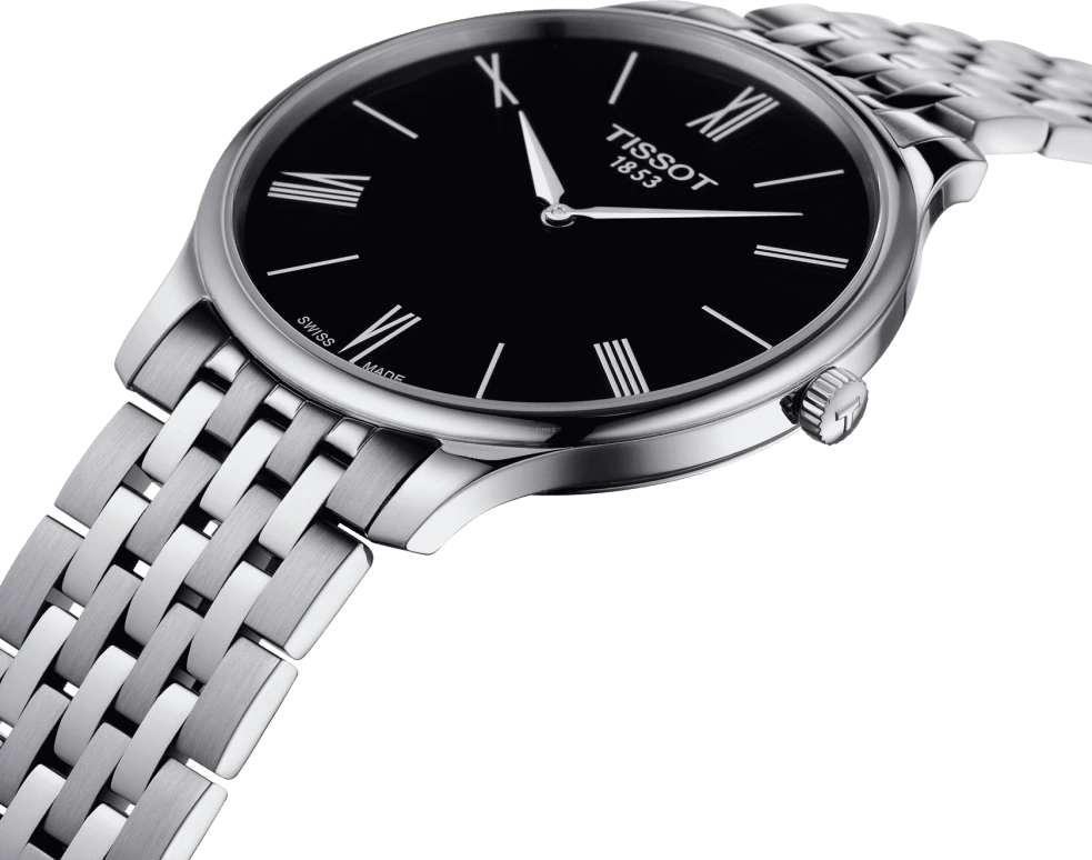 Tissot,Tradition 39mm,39mm,Stainless Steel,Black,Quartz,Sapphire,Crystal Glass,Round,T063,T063.409.11.058.00