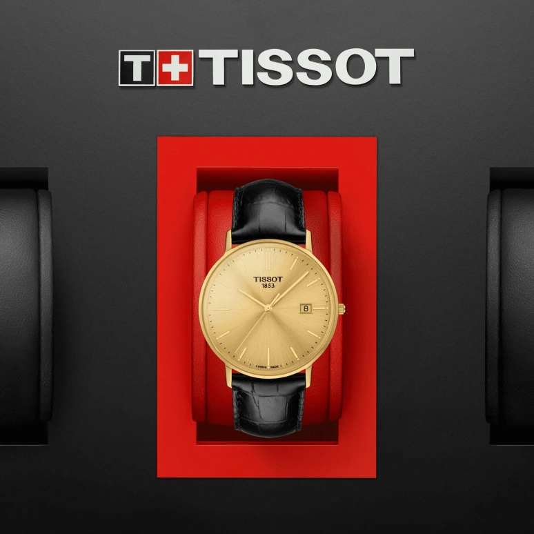 Tissot,T-Gold 38mm,38mm,Yellow Gold,Gold,Quartz,26280hours,Sapphire,Crystal Glass,T922,T922.410.16.021.00