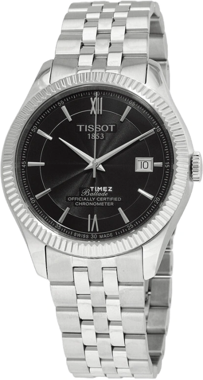 Tissot,Ballade 41mm,41mm,Stainless Steel,Black,Automatic,Day,In-house Caliber,T108,T108.408.11.058.00