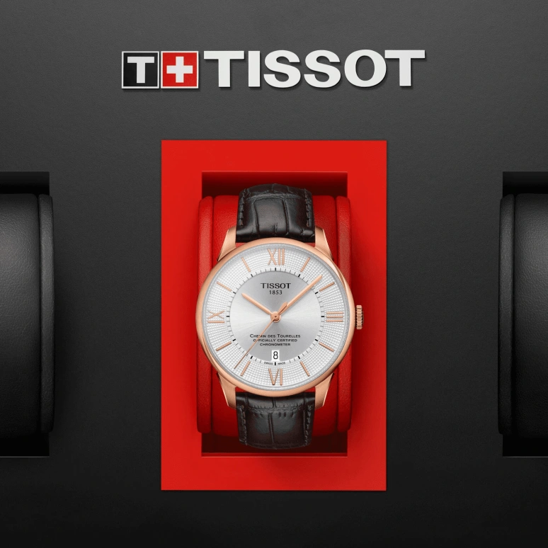 Tissot,Chemin Des Tourelles 42mm,42mm,Stainless Steel,Silver,Automatic,Day,80hours,T099,T099.408.36.038.00