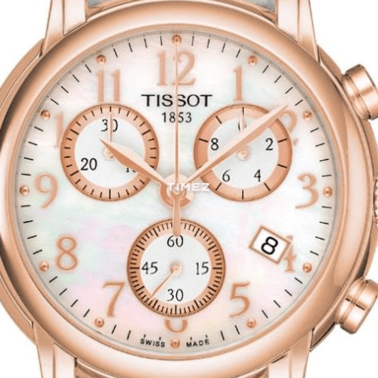 Tissot,T-Gold 35mm,35mm,Rose Gold,White,Quartz,26280hours,Sapphire,Crystal Glass,T906,T906.217.76.112.00