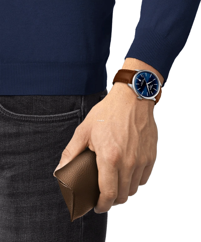 Tissot,Chemin Des Tourelles 39mm,39mm,Stainless Steel,Blue,Automatic,Day,In-house Caliber,T139,T139.807.16.041.00