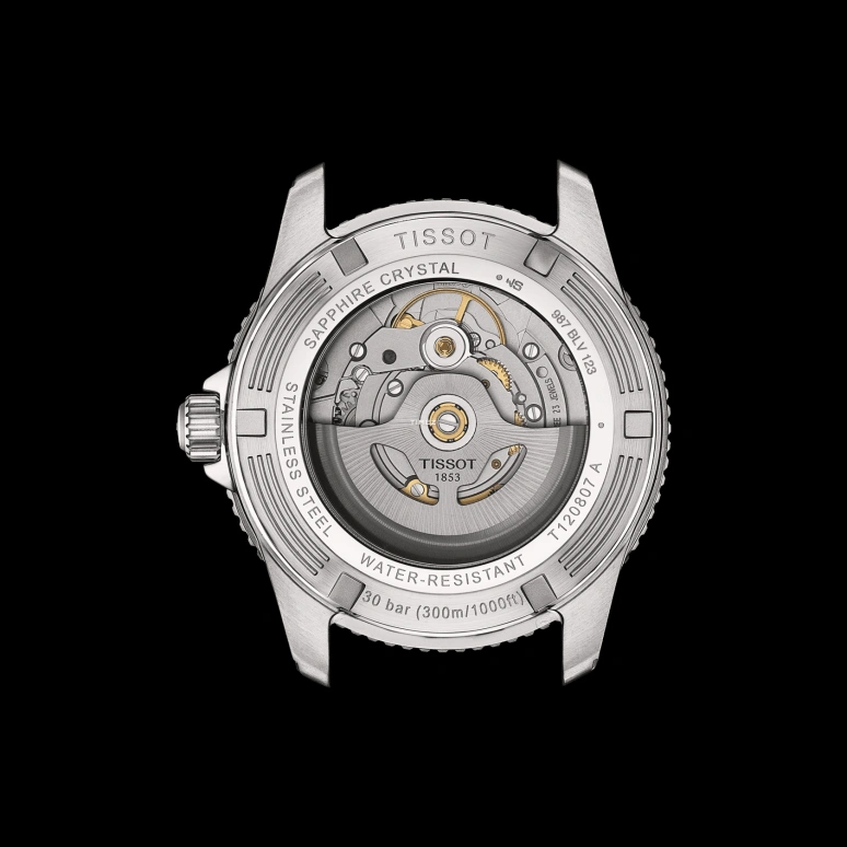 Tissot,Seastar 40mm,40mm,Stainless Steel,Grey,Automatic,Day,80hours,T120,T120.807.22.051.00