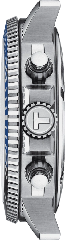 Tissot,Seastar 45.50mm,45.50mm,Stainless Steel,Black,Quartz,Chronograph,Date,Rattrapante,T120,T120.417.17.051.02