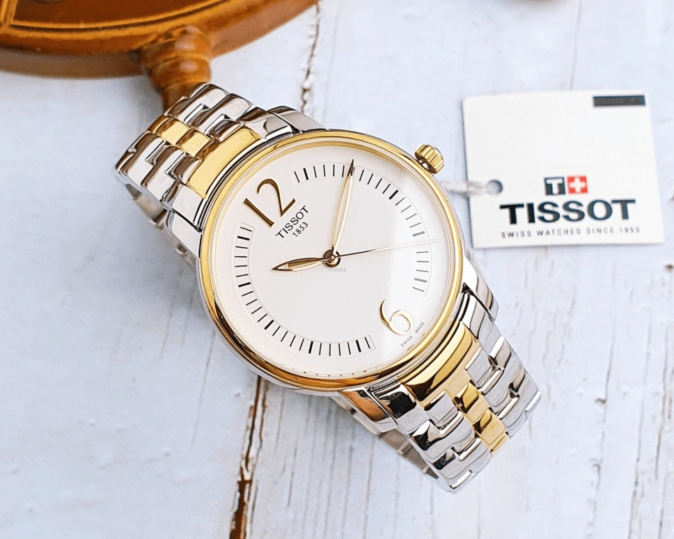 Tissot,T-Lady 38mm,38mm,Stainless Steel,White,Quartz,26280hours,Sapphire,Crystal Glass,T052,T052.210.22.037.00