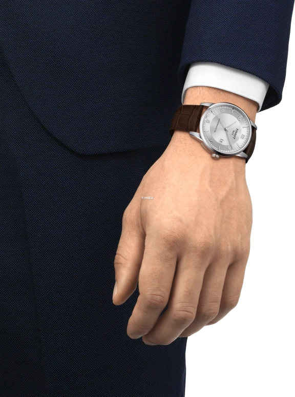 Tissot,Luxury 41mm,41mm,Stainless Steel,Silver,Automatic,Day,In-house Caliber,T0864071603700
