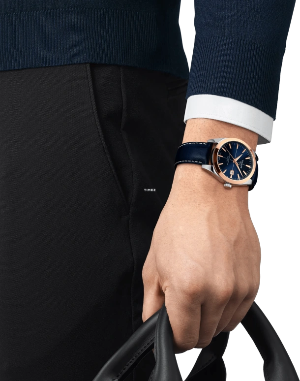 Tissot,Gentleman 40mm,40mm,Stainless Steel,Blue,Automatic,Day,In-house Caliber,T927,T927.407.46.041.00