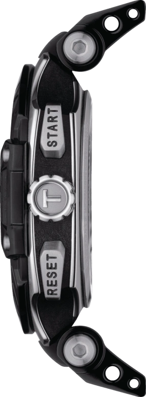 Tissot,T-Race 43mm,43mm,Stainless Steel,Black,Quartz,Chronograph,Day,T115,T115.417.27.051.01