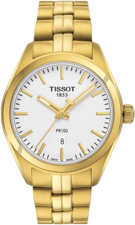 Tissot,PR 100 33mm,33mm,Stainless Steel,Silver,Quartz,Day,26280hours,T101,T101.210.33.031.00