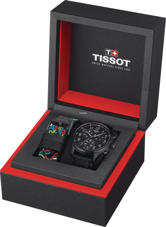 Tissot,Chrono 45mm,45mm,Stainless Steel,Black,Quartz,Chronograph,Day,T116,T116.617.36.052.04