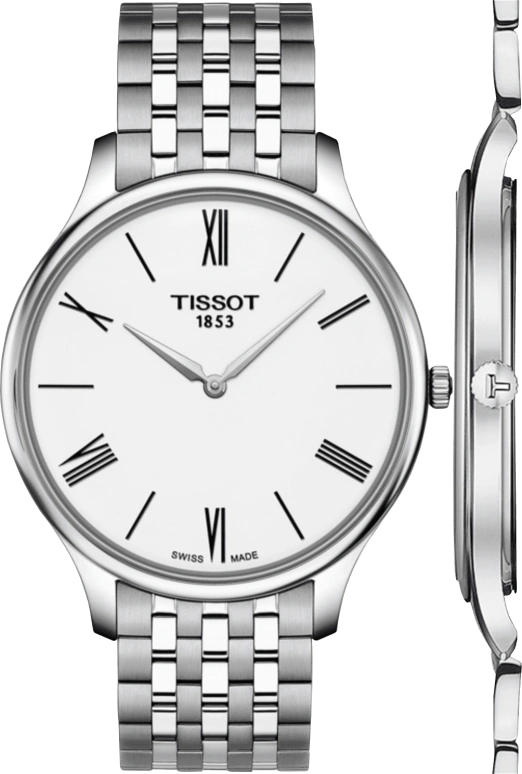 Tissot,Tradition 39mm,39mm,Stainless Steel,White,Quartz,Sapphire,Round,T063,T063.409.11.018.00