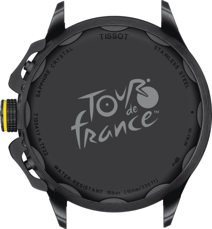 Tissot,T-Sport 45mm,45mm,Coffee,Cyan,Sapphire,Crystal Glass,Seconds,T135,T135.417.37.051.00