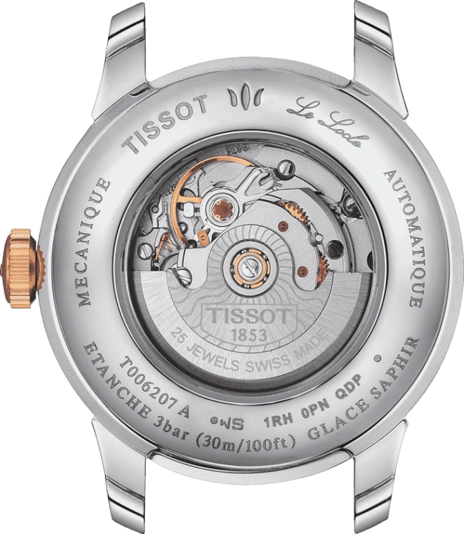 Tissot,Le Locle 29mm,29mm,Stainless Steel,White,Automatic,Date,38hours,T006,T006.207.22.116.00