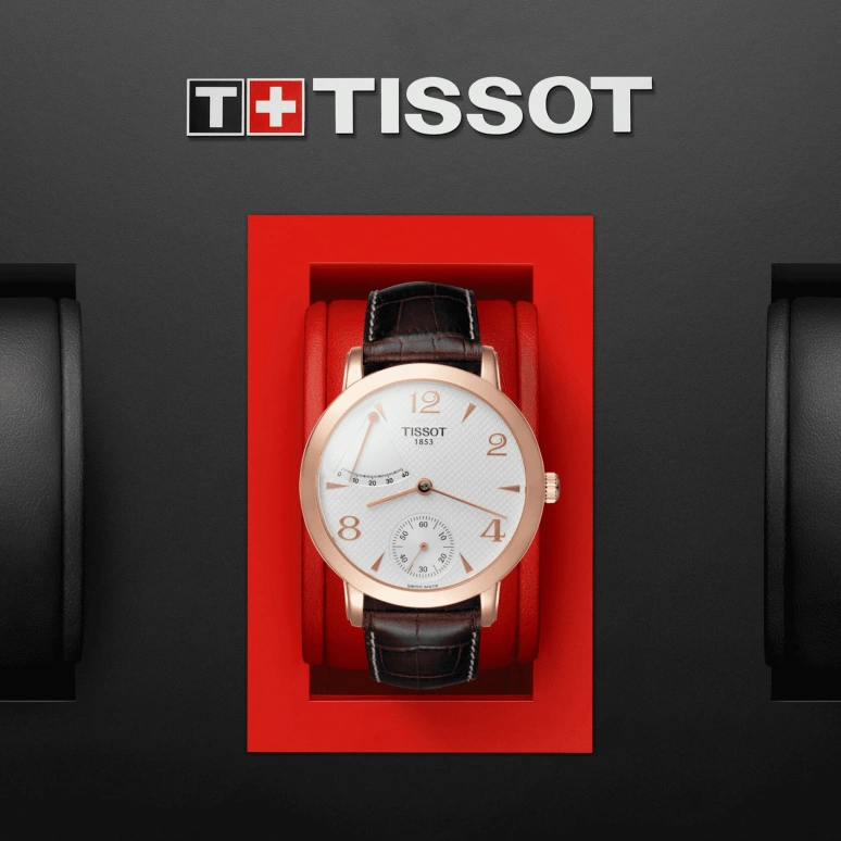 Tissot,T-Gold 42.50mm,42.50mm,Rose Gold,Silver White,Sapphire,Crystal Glass,T71,T71.8.461.34