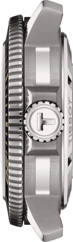 Tissot,Seastar 46mm,46mm,Ceramic,Stainless Steel,Black,Automatic,Day,80hours,T120,T120.607.17.441.01