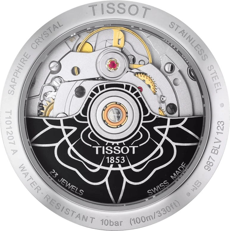 Tissot,PR 100 33mm,33mm,Stainless Steel,Silver,Automatic,Day,80hours,T101,T101.207.36.031.00