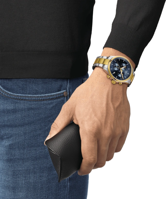 Tissot,XL 45mm,45mm,Stainless Steel,Blue,Quartz,Chronograph,Date,Rattrapante,T116,T116.617.22.041.00