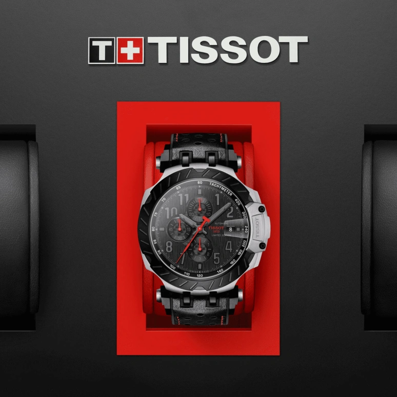 Tissot,T-Race 48.80mm,48.80mm,Stainless Steel,Black,Automatic,Chronograph,Date,Anti-magnetic,T115,T115.427.27.057.01