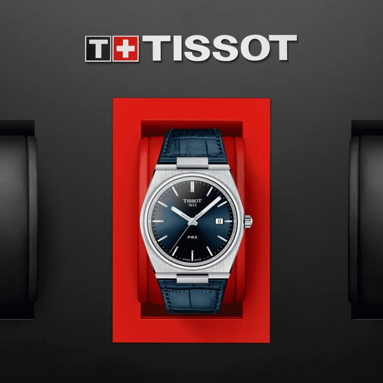 Tissot,PRX 40mm,40mm,Stainless Steel,Blue,Quartz,Date,Sapphire,T137,T137.410.16.041.00