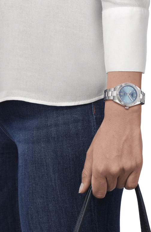 Tissot,PR 100 36mm,36mm,Stainless Steel,Blue,Quartz,Date,26280hours,T101,T101.910.11.351.00