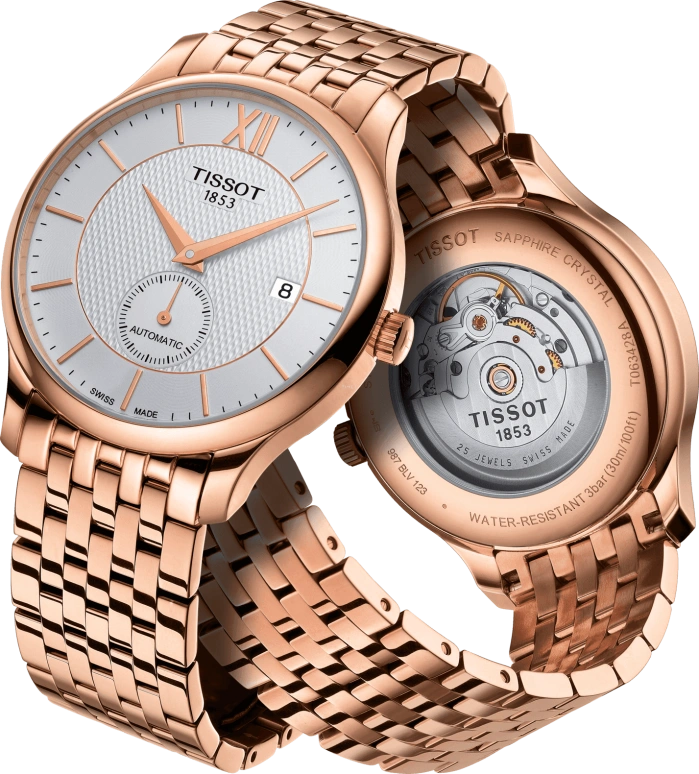 Tissot,Tradition 40mm,40mm,Stainless Steel,Silver,Automatic,Chronograph,Date,T063,T063.428.33.038.00