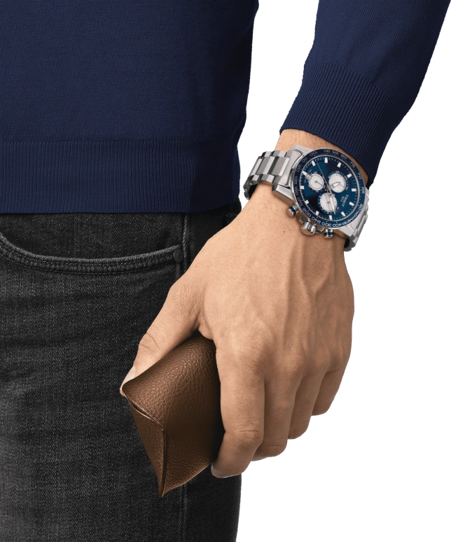Tissot,T-Sport 45.50mm,45.50mm,Stainless Steel,Luminous,Blue,Sapphire,Crystal Glass,T125,T125.617.11.041.00