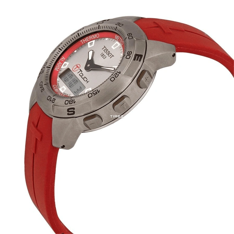 Tissot,Touch 42mm,42mm,Titanium,Silver,Quartz,Chronograph,Day,Alarm,T33,T33.7.778.71