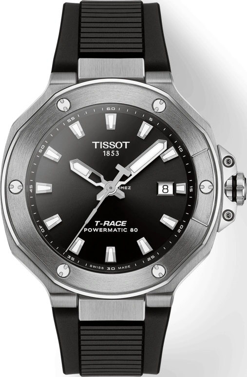 Tissot,T-Race 41mm,41mm,Stainless Steel,Black,Automatic,Day,80hours,T141,T141.807.17.051.00