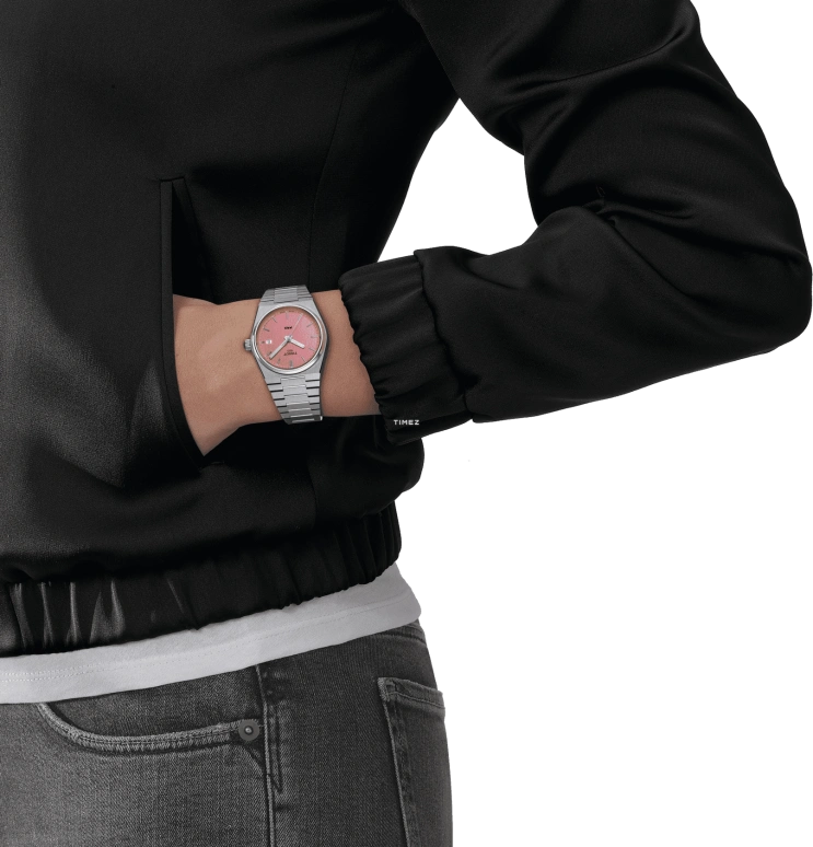 Tissot,PRX 35mm,35mm,Stainless Steel,Pink,Quartz,Day,Sapphire,Crystal Glass,T137,T137.210.11.331.00
