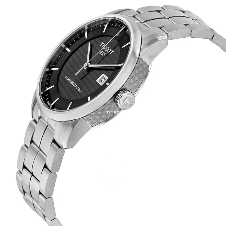 Tissot,Luxury 41mm,41mm,Stainless Steel,Black,Automatic,Day,Sapphire,T086,T086.407.11.201.02