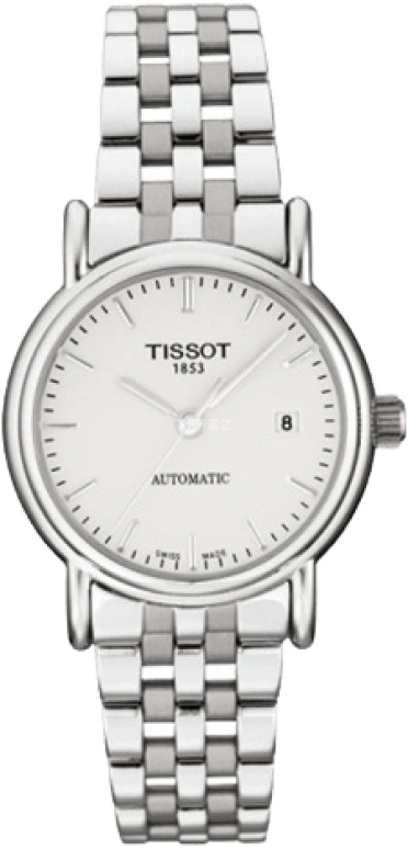 Tissot,Carson 27mm,27mm,Stainless Steel,White,Automatic,Day,38hours,T95,T95.1.183.31