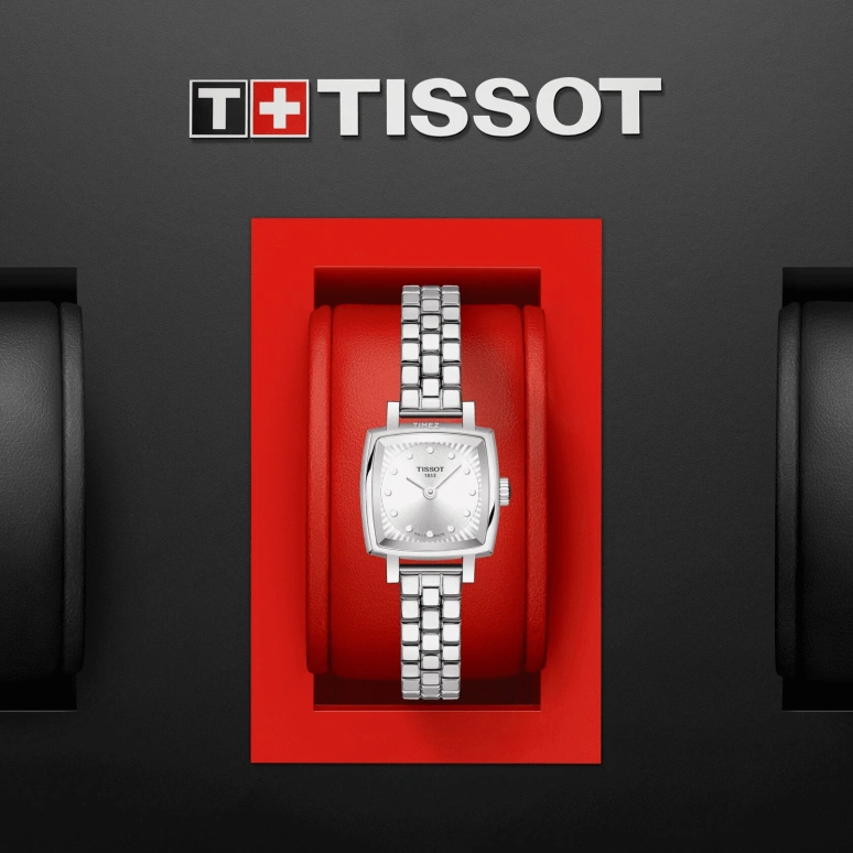 Tissot,Lovely 20mm,20mm,Stainless Steel,Silver,White,Quartz,26280hours,Sapphire,Crystal Glass,T058,T058.109.11.036.01