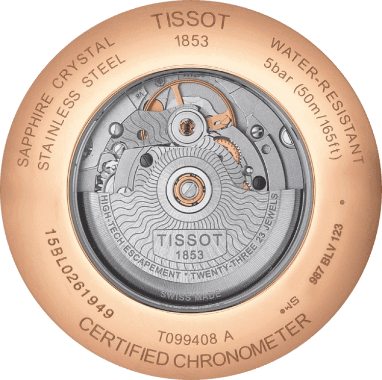 Tissot,Chemin Des Tourelles 42mm,42mm,Stainless Steel,Silver,Automatic,Day,80hours,T099,T099.408.36.038.00
