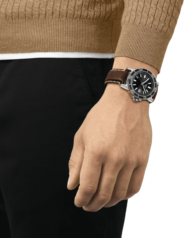 Tissot,Supersport 44mm,44mm,Aluminium,Stainless Steel,Black,Quartz,Day,Sapphire,Crystal Glass,T125,T125.610.16.051.00