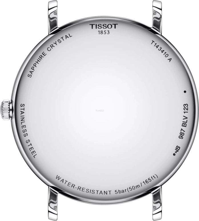 Tissot,Everytime 40mm,40mm,Stainless Steel,Silver,Quartz,26280hours,Sapphire,T143,T143.410.11.011.00