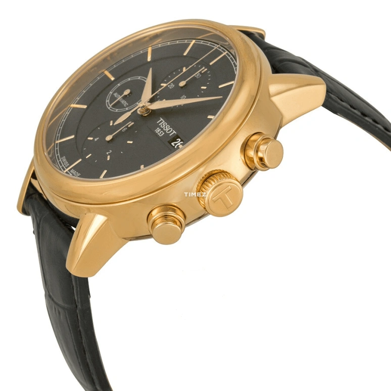 Tissot,Carson 42.30mm,42.30mm,Stainless Steel,Black,Automatic,Chronograph,Day,T085,T085.427.36.061.00