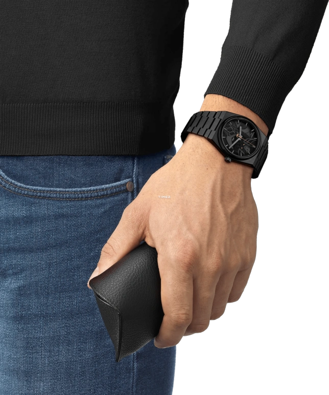 Tissot,PRX 39.50x40mm,39.50x40mm,Stainless Steel,Black,Automatic,Sapphire,Crystal Glass,Tonneau,T137,T137.407.33.051.01